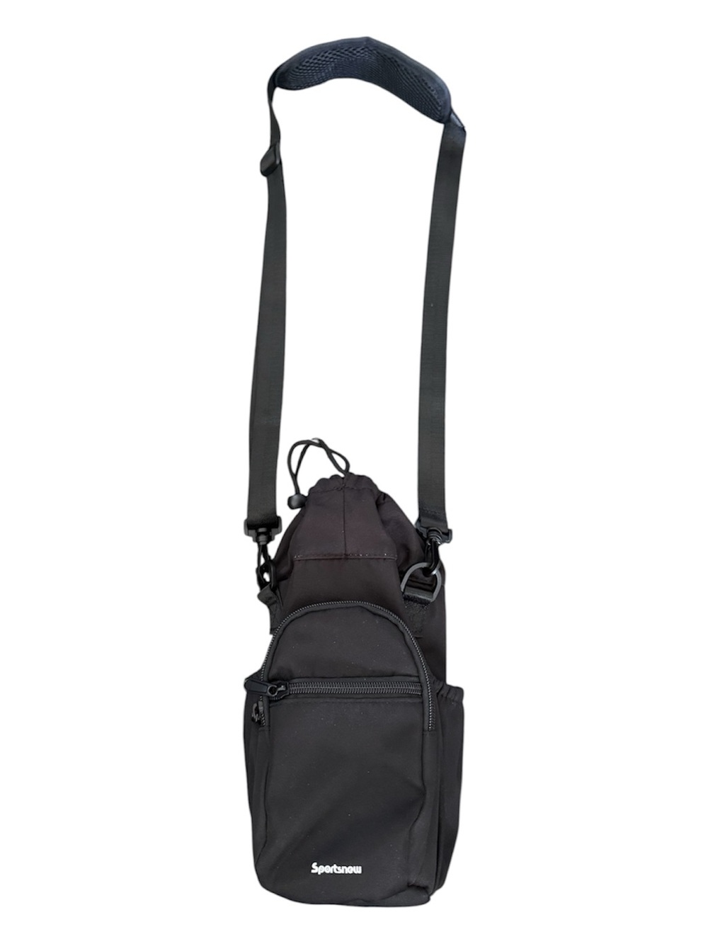 Sportsnew Black Crossbody Water Bottle Bag